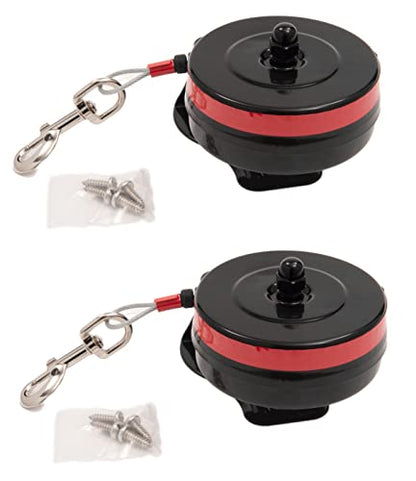 Lixit® Bracket Mount and Stake Retractable Leash Tie Outs for Dogs (Large (Pack of 2), Bracket) - size: Large (Pack of 2)