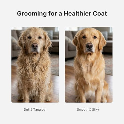 Stainless Steel Pet Grooming Comb, Grooming Tool for Dogs and Cats, Removes Knots & Tangles, 7.5 Inch