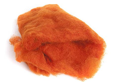 Maori Wool Carded Batting for Needle Felting, 3.5 oz, Ginger Orange - color: Ginger