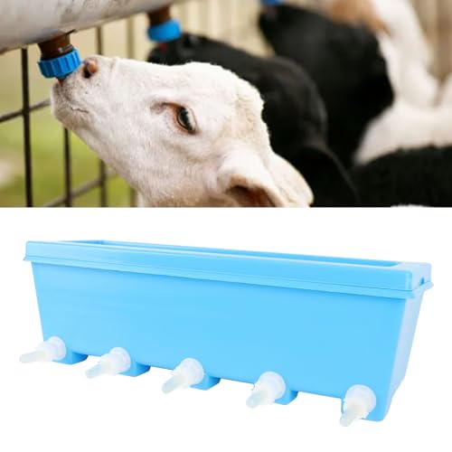 Asixxsix 5 Pacifier Small Animal Milk Feeder, Lamb Drink Nipples Piglets Feeder, Cow Calf Milk Drinking Nipple with Nipples for Sheep Piglet Lamp Goat Milk Feeder Nursing Bottle