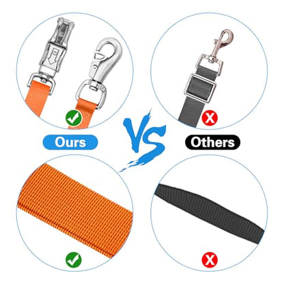 Cross Ties for Horse, Heavy Duty Nylon Trailer Tie - color: Orange