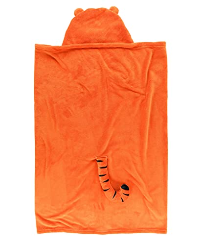 Lazy One Wearable Hooded Blanket for Kids, Animal Hooded Blanket (Tiger) - color: Tiger Blanket Hooded Blanket