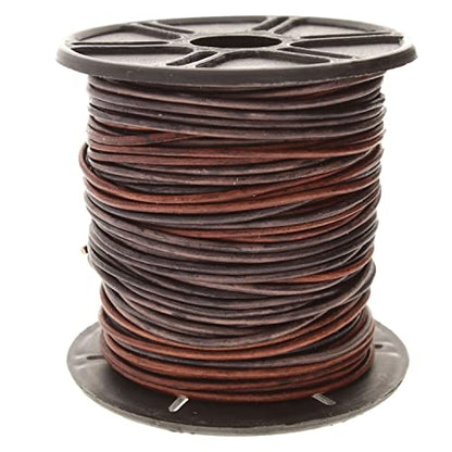 The Beadsmith Leather Cord – Gypsy Dyed Sippa – 1mm Spool – 25 Yards/22.86 Meters – Indian Leather Thong Ideal for Braiding, Beading, Necklaces, Fine Lacing, Hair Accessories & DIY Jewelry Making - size: 1mm, style: Gypsy Dyed Sippa – 25 Yards