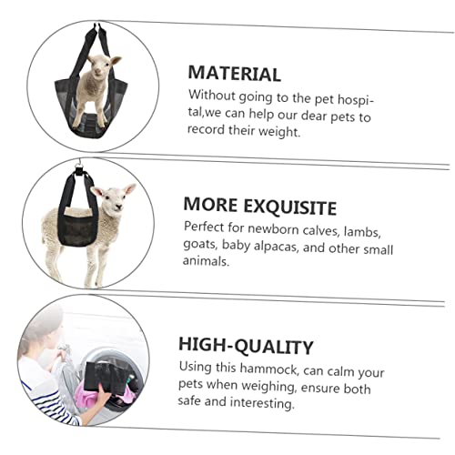 GANAZONO Adjustable Weighing Sling for Small Livestock Newborn Lamb Calf Puppy Weight Scale Carrier Durable Hanging Weight Scale Sling for Easy Weighing of Animals
