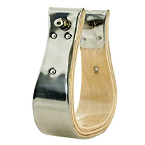 HILASON Horse Bell Stirrups Bound Stainless Steel - size: 2 In