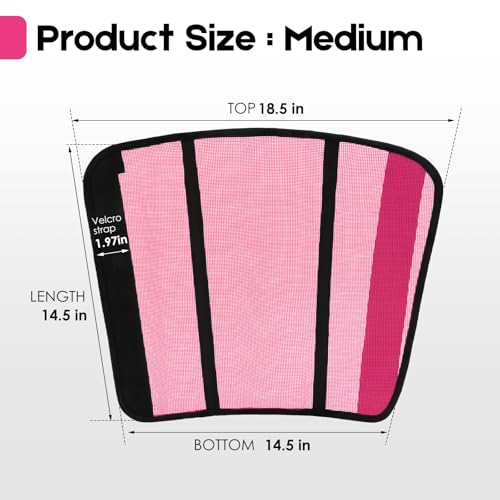 Fly Boots for Horses Set of 4 – Innovative Curved-Edge Design, Anti-Sag Stays, Breathable Mesh Leg Protection, Reduces Stomping & Fatigue, Comfort Fit for Medium to Large Horses - Pink