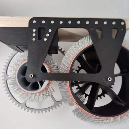 Wool Carding Machine, Wide Drum Carder, Fast Color Mixing and Flexible Brush Design, Efficient Wool Processing & No Electricity Needed, for DIY Wool Felt, Handicraft Enthusiasts