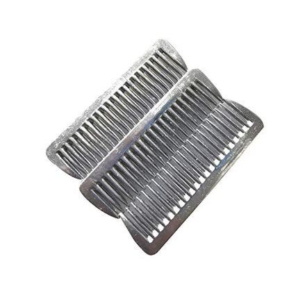 3PCS Stainless Metal Pulling Combs Horse Mane Tail Mini Pocket Combs 4013 …
