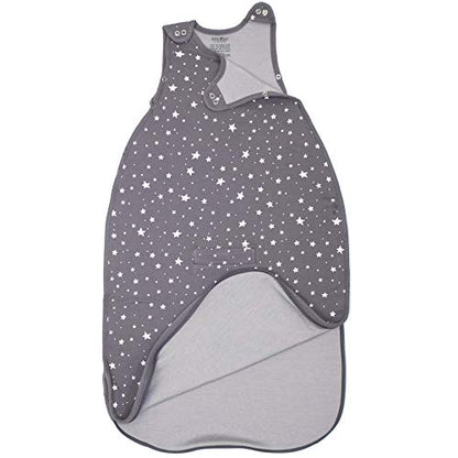 Woolino Toddler Sleeping Sack, 4 Season, Merino Wool and Organic Cotton, Baby Sleep Bag, 2-4 Years, Star Gray - color: Star Gray