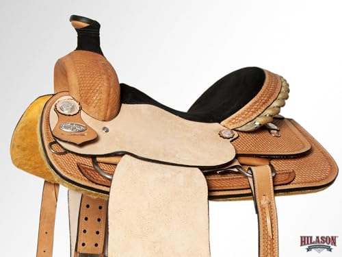 HILASON Tan Western Saddle Hand Tooled Leather Roping
