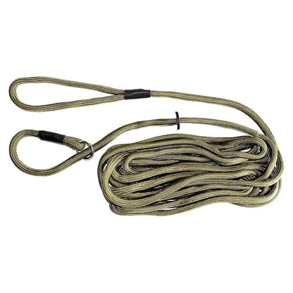 Dog & Field Long Dog Leash for Dog Training - 20ft. Long Line Leash, Soft Braided Nylon Rope. Extra Long Lead for Dogs, for Running, Camping, Yard & Hiking, Suitable for All Breeds, 20ft