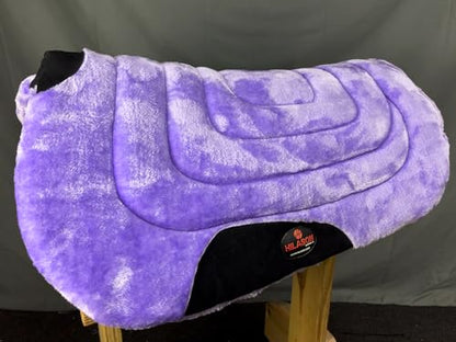 HILASON Western Endurance All Purpose Horse Fleece Saddle Pad - color: Purple