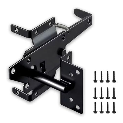 Heavy Duty Self Lock Double Fence Gate Latch for Outdoor Wooden and PVC Gate Locks Gate Hardware