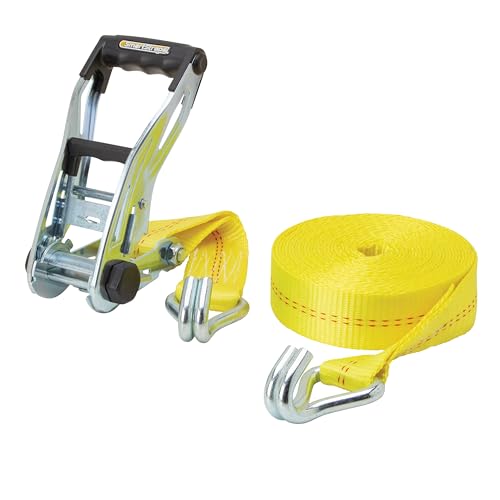 SmartStraps 30 ft. Yellow Ratchet X Tie Down Strap with 3,333 lb. Safe Work Load - 1 pack 167 - size: 30' 10000 lb