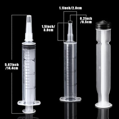 Boao 10 Pack Plastic Syringes Without Needle for Epoxy Resin,30 Ml - size: 30 ML