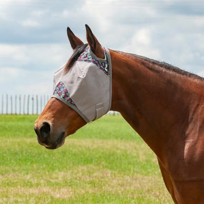 Cashel Crusader Fly Mask, Standard (Black Tribal, Arabian) - color: Black Tribal, size: Medium