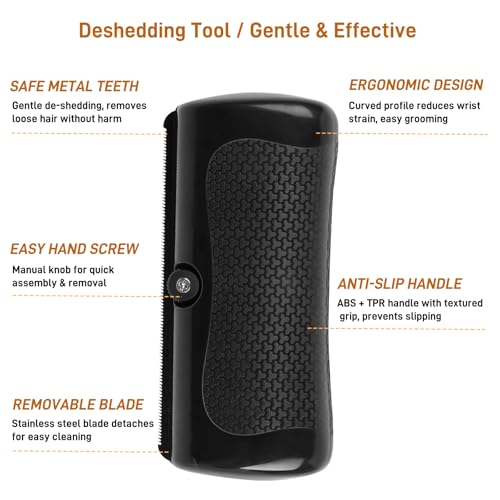 Deshedding Dog Brush, Dog Brush for Shedding Dogs Cats Horses Short Hair