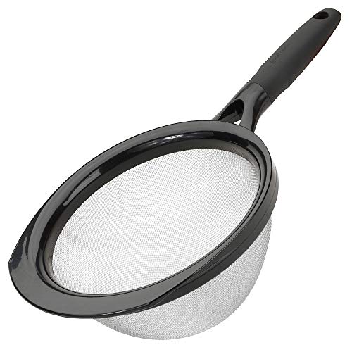 GoodCook Touch 8" Stainless Steel Wire Mesh Strainer with Non-slip Grip Handle