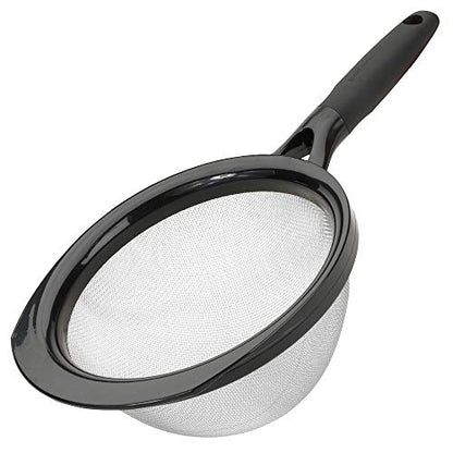 GoodCook Touch 8" Stainless Steel Wire Mesh Strainer with Non-slip Grip Handle
