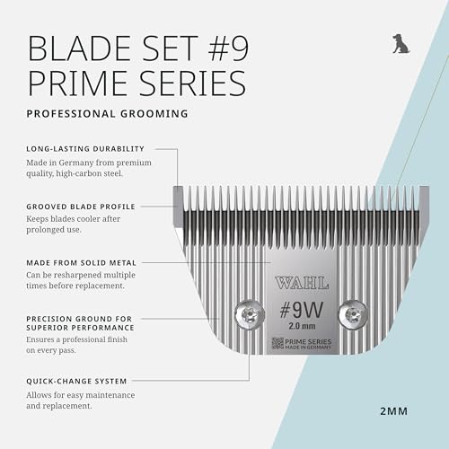 Wahl Pro Animal Wide Prime Series Blade, 2.0 mm, #9W - size: #9W