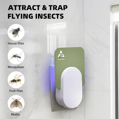 36 Pcs Sticky Refill Glue Cards, Compatible with Safer Home SH502, Dynatrap DT3005W-DS3, DT23005-06, Targets Moth, Fly, Mosquito, Gnat and More, Safe and Super Sticky (Matcha Green) - color: Matcha Green