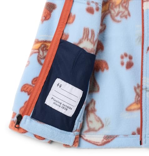 Columbia Youth Boys Zing III Fleece - color: Ripple Blue Trail Tails, size: Large