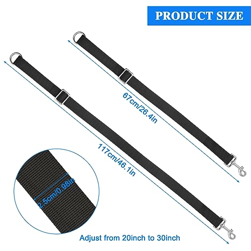 2 Pcs Horse Bucket Strap Hangers,Horse Suppliers Adjustable Nylon Straps for Hay Bag Nets, Outdoor Feeders Heavy Duty Horse Water Feed, Hanging-Pratical and Easy Use(Black) - size: 2 Pack
