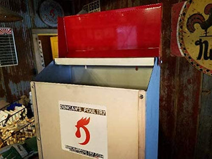 DUNCAN'S FAMILY FARM STORE Space Saving Mountable Steel Poultry Feeder (Front Feed, Front Loading) - size: Front Feeding