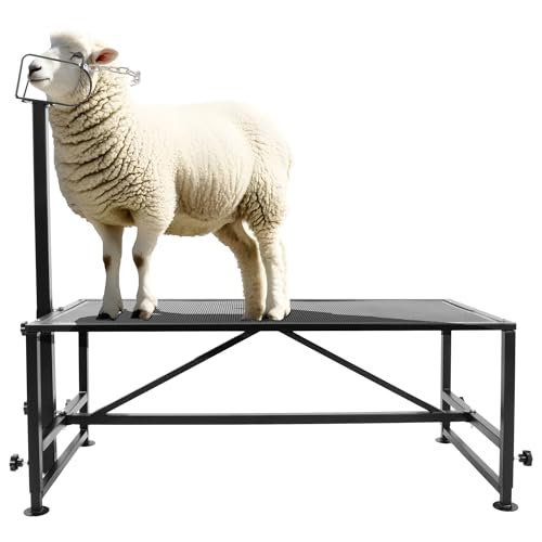 ECOTRIC 51"x23" Livestock Stand for Goats Milking, Trimming, Showering,