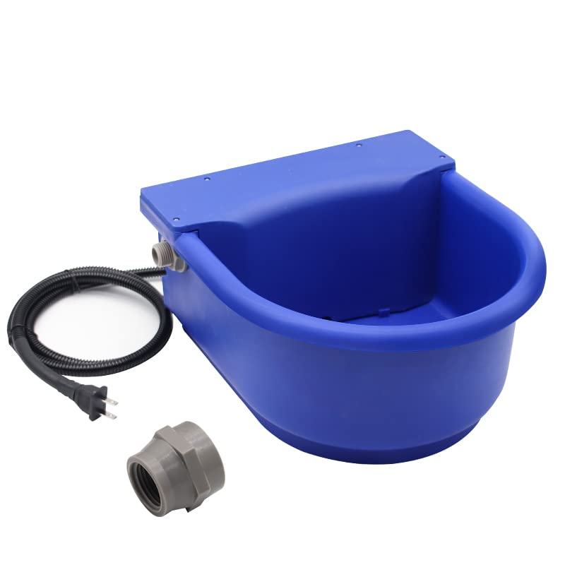Automatic Heated Dog Water Bowl 1.3gal 100W Outdoor for Livestock