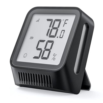 X-Sense Wi-Fi Thermometer Hygrometer with LCD, Base Station not Included - color: Black, size: Digital, 1-Pack (Base Station not included)