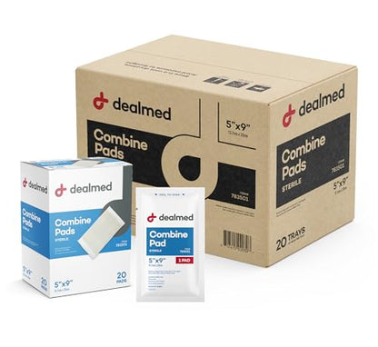 Dealmed Abdominal Pads 5x9 in - Sterile, Non Adherent - 400 Count - size: 5" x 9", style: Case Pack