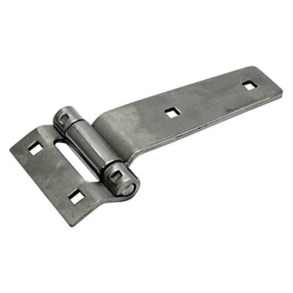 TCH Hardware 5-inch Stainless Steel Strap Tee Hinge, 2 Pack; Heavy Duty | Garage, Barn Door, Gate, Shed, Cargo Box, Trailer and Truck Strap T-Hinge | (2 Pack, Silver) - color: Silver, size: 5 Inch