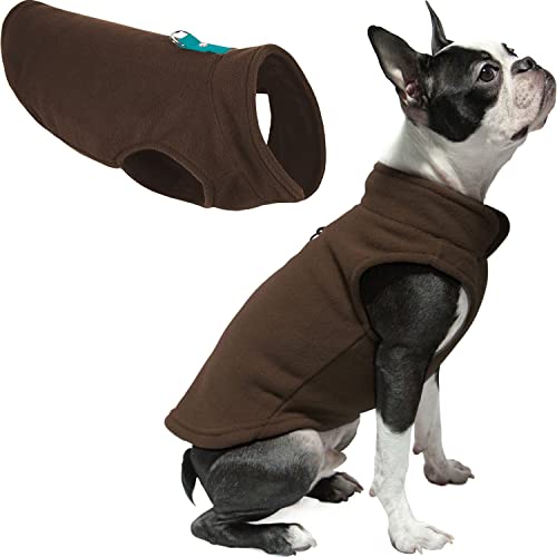 Gooby Fleece Vest Dog Sweater, Turquoise, Large - color: Brown-Turquoise, size: Large (Around 18-lb)