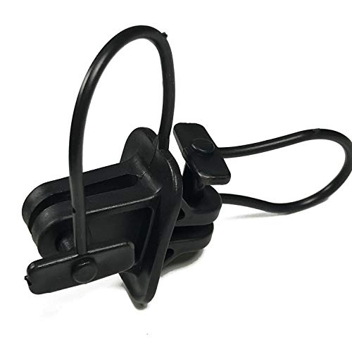 KuGuo Black PP Anti-UV Electric Fence Y Steel Post Pinlock Insulators for Polywire 25P
