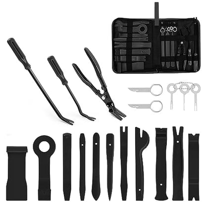 GOOACC 19Pcs Trim Removal Tool Set with Storage Bag - color: Black