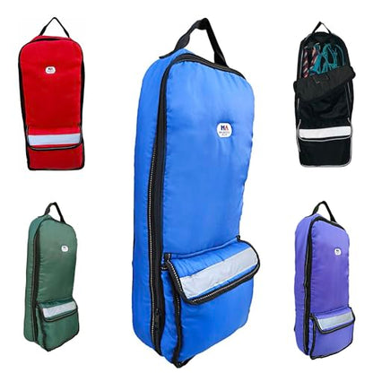 Majestic Ally Halter Bridle Carry Bag - Reflective, Padded with Front Large Pocket Tack Carry Bag to Keep Horse Tack Clean and Safe (Royal Blue) - color: Royal Blue