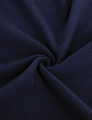 Hibelle Women's Outdoor Full-Zip Thermal Fleece Jacket with Pockets - color: 202-dark Blue, size: Medium