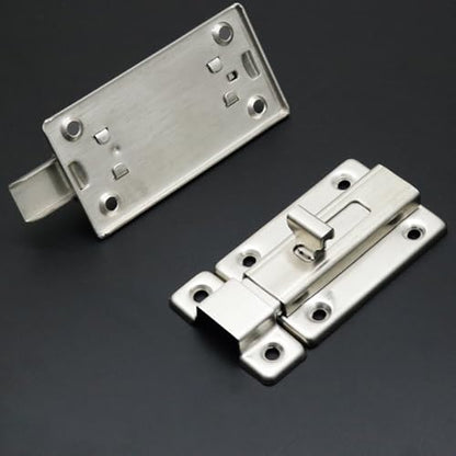 Slide Latch Lock, 3 Pcs 3 inches Sliding Door Bolts Lock,Gate Sliding Latch Lock