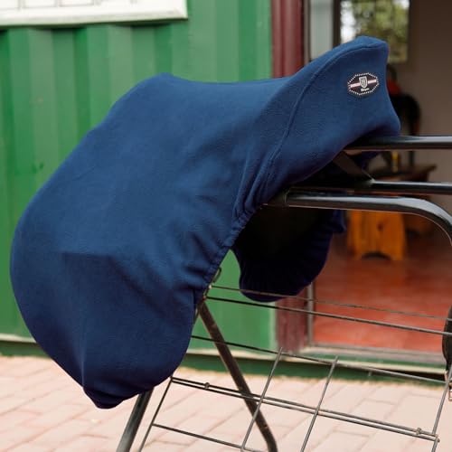 Harrison Howard Lightweight Dust Prevention Machine Washable Fleece Saddle Cover for GP/CC-Blue - color: Deep Blue, size: GP/CC-One Size