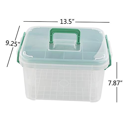 First Aid Kit Container, Clear Organizer Box, Medicine Organizer