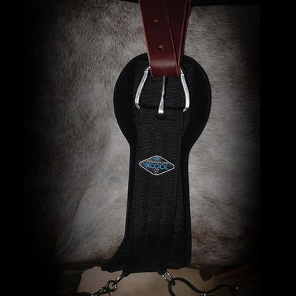Professional's Choice 2XCOOL Cinch | Cooling Minerals Infused in Liner | V-Shaped Design for Pressure Distribution | Extra Padding to Prevent Pinching | Honeycomb Silicone Soft Grip - color: Chocolate, size: 28"