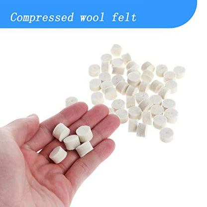 60 Pcs 13mm Wool Felt Polishing Wheels - style: 60 Pcs 13mm Wool Polishing Kits
