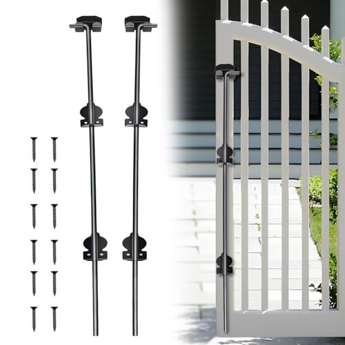 36" Gate Drop Rod for Double Wooden or Chain Link Fence Gates - size: 36" (2 PACK)