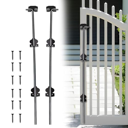 36" Gate Drop Rod for Double Wooden or Chain Link Fence Gates - size: 36" (2 PACK)