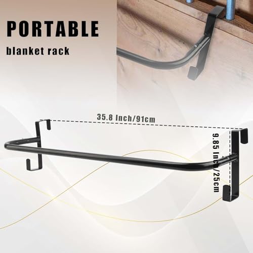 4Pcs Blanket Rack with Tack Rack,Portable Blanket Bar for Hanging Horse Blankets Pads Saddle Blankets,36 Inch - style: Blanket Bar-4PCS