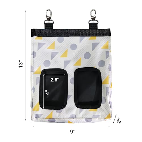 RIOUSSI Guinea Pig Hay Feeder, Hanging Rabbit Hay Feeder Bag. Triangle - color: Triangle