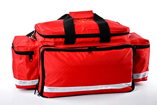 Aurelius Large Capacity First Aid Responder Bag Empty EMT Trauma Bag,Emergency Supplies Not Included (Longer Plus)