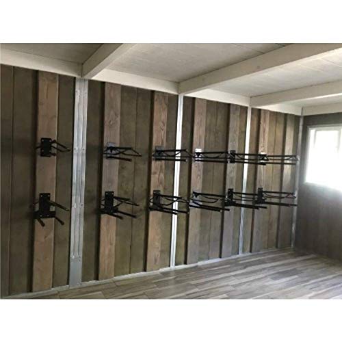 EASY-UP Saddle Rack with Pad Bar for Horse Enthusiast | Heavy-Duty Saddle Rack Wall Mount | Western & English Saddle Rack | Keeps Tack Organized - style: Mounted Rack w/Double Pad Rack