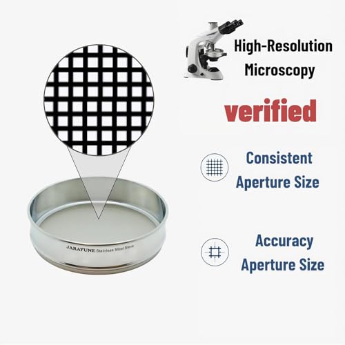140 Mesh Stainless Steel Lab Sieve, Sturdy 8Inch(20.5cm) Sifter, Fine Mesh Sieve Strainer for Powder Pellet Flour Liquid Filtration-Lab Industrial DIY Household Use - size: 140mesh (106µm)
